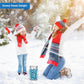 Winter Colored Hard Candy Cane Sticks (Individually Wrapped 80 Pieces)