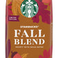 Starbucks Fall Blend Medium Roast Ground Coffee - 100% Arabica - 10 OZ (Pack of 4) - Brown and Red