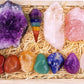 Crystals And Healing Stones Premium Kit In Wooden Box - 7 Chakra Stones Healing Crystals Set, Rose Quartz, Amethyst Cluster, Qua