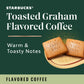 Starbucks K-Cup Coffee Pods, Toasted Graham Flavored Coffee, Naturally Flavored, 100% Arabica, 1 Box (10 Pods)