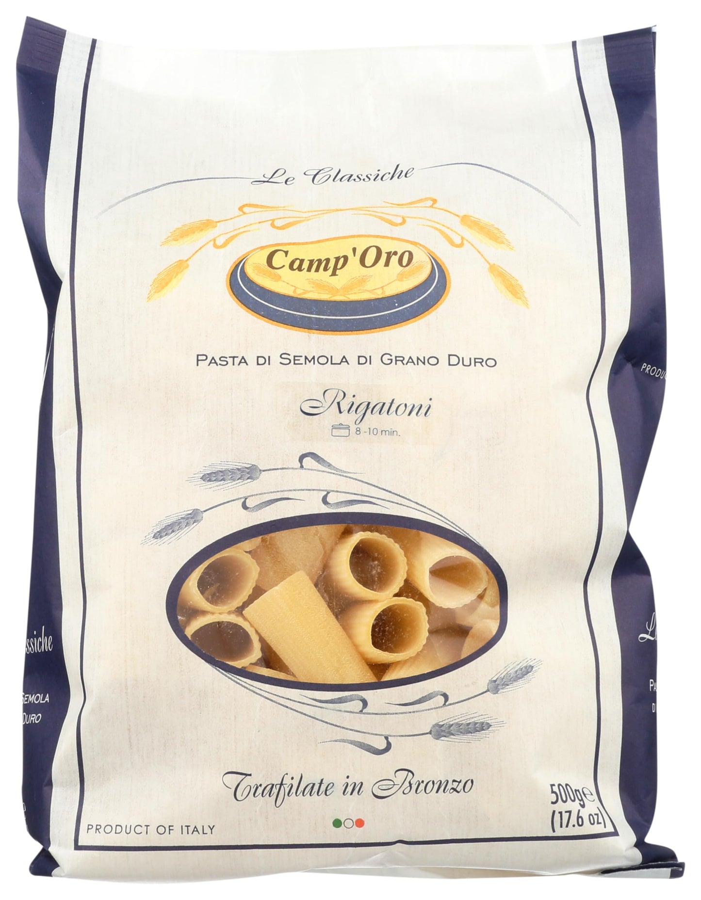 Camp Oro Le Regionali Rigatoni Pasta Pack of 4 Bag
