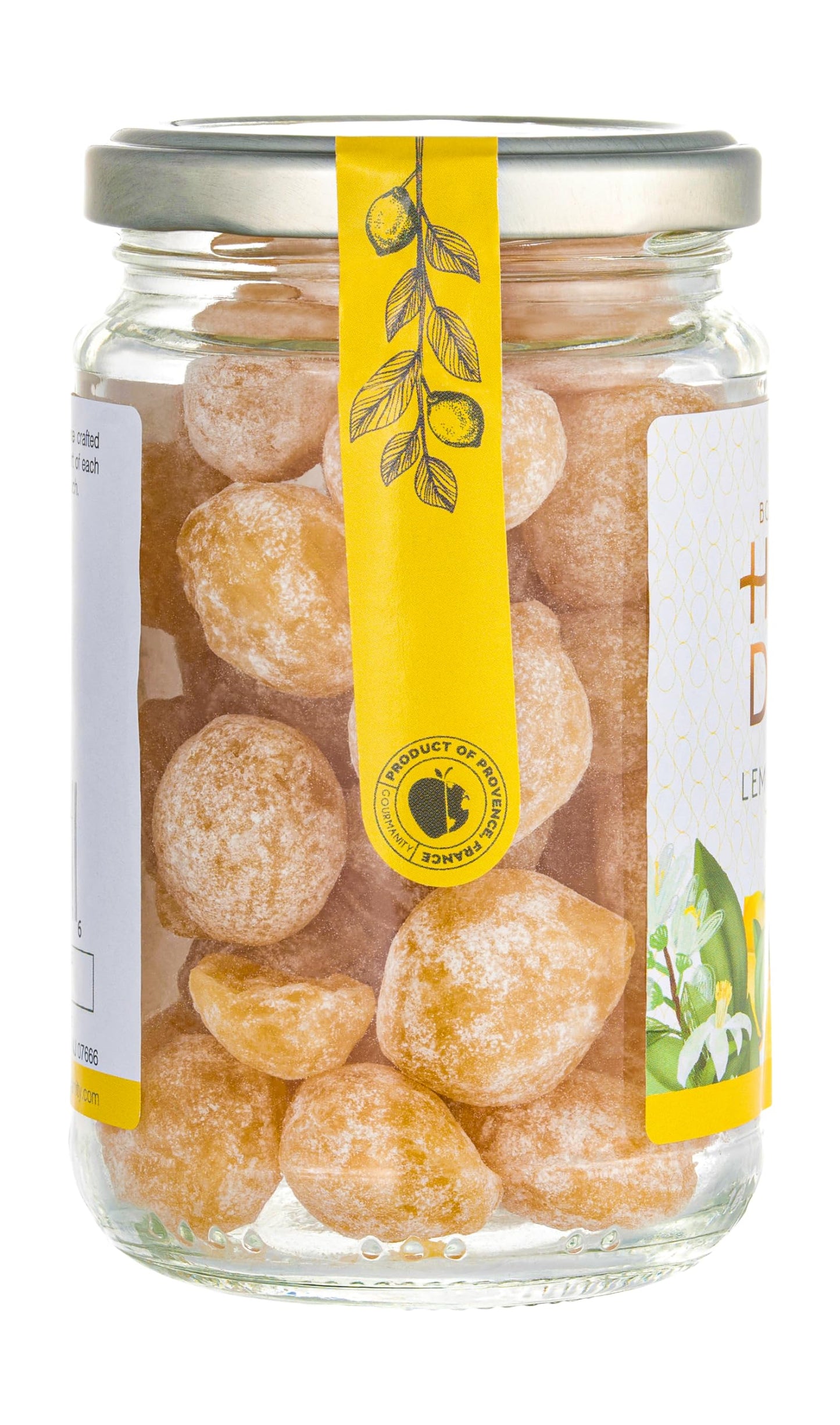 Gourmanity Honey Candy Lemon Drops, Surprise Lemon Flavored Honey Filling, Soothing & Sweet Treat, Carefully Crafted With Natura