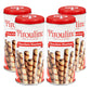 Pirouline Rolled Wafers – Chocolate Hazelnut – Rolled Wafer Sticks, Crème Filled Wafers, Rolled Cookies For Coffee, Tea, Ice Cream, Snacks, Parties, Gifts, And More – 3.25Oz Tin 4Pk