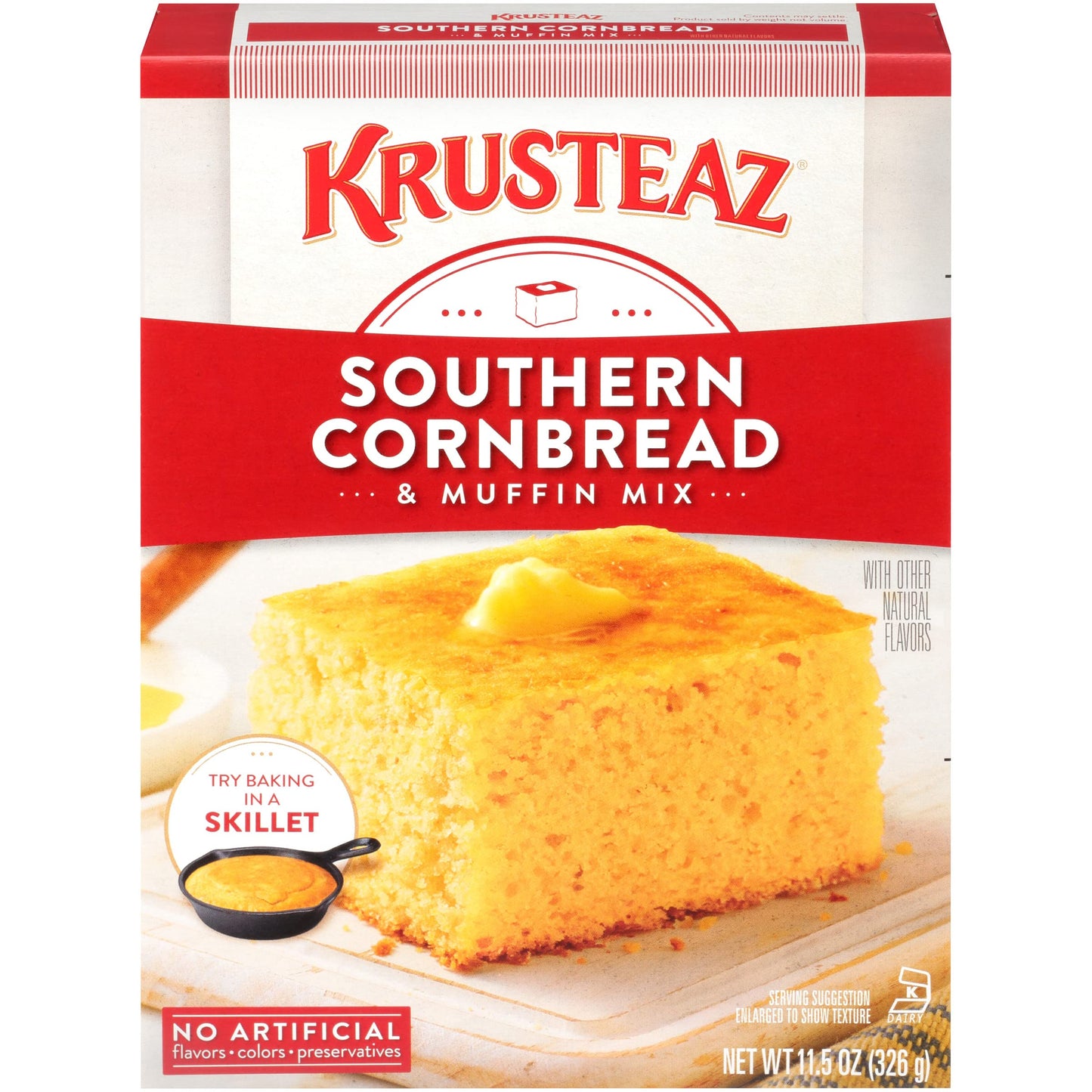 Krusteaz Southern Cornbread & Muffin Mix 11.5 Ounce (Pack of 6)