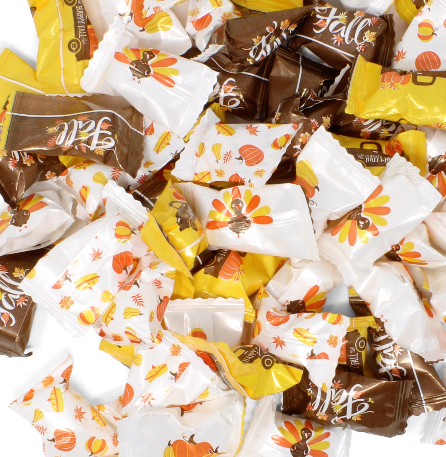 Thanksgiving Fall Butter Mint Candies 100 Count Individually Wrapped 13oz Bag Autumn Treats Happy Harvest Pumpkins Turkey Truck