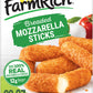 Farm Rich Breaded Mozzarella Cheese Sticks - Delicious Frozen 22 oz Party Appetizer & Snack, Made with 100% Real Mozzarella