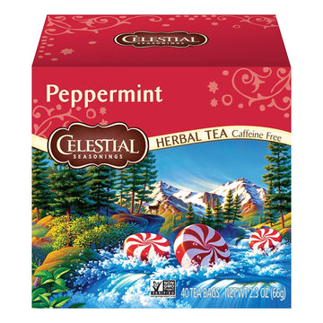 Celestial Seasonings Herb Tea,Peppermint, 40 Bag