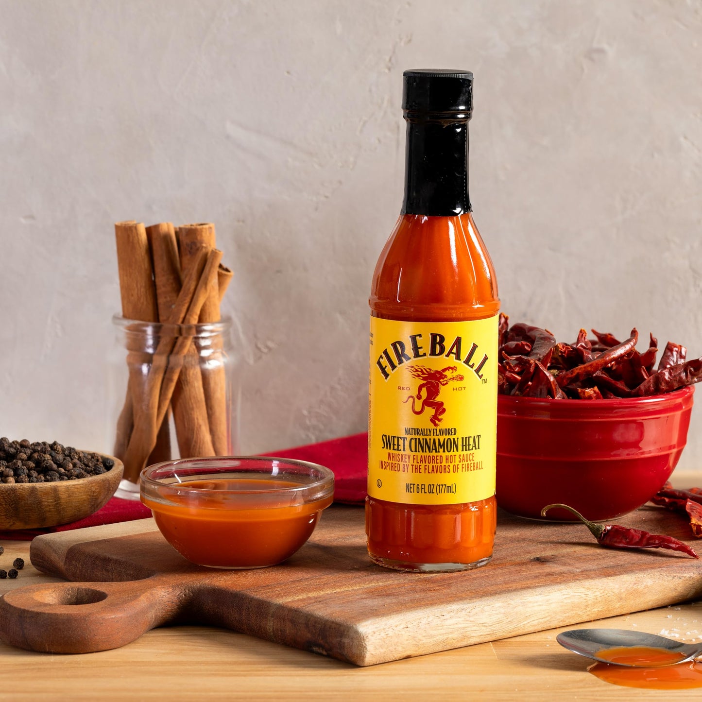 Weber Fireball spirit-inspired flavor Flavored Hot Sauce, 6 oz, Model 1165874
