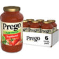 Prego Plant Protein Traditional Pasta Sauce, Plant Based Protein Sauce, 24 Oz Jar (Case Of 6)