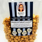 Ren  es Himalayan Salted Caramel Crunch Gourmet Popcorn - buttery Caramel Crunch and pink Himalayan sea salt on fresh popped cor