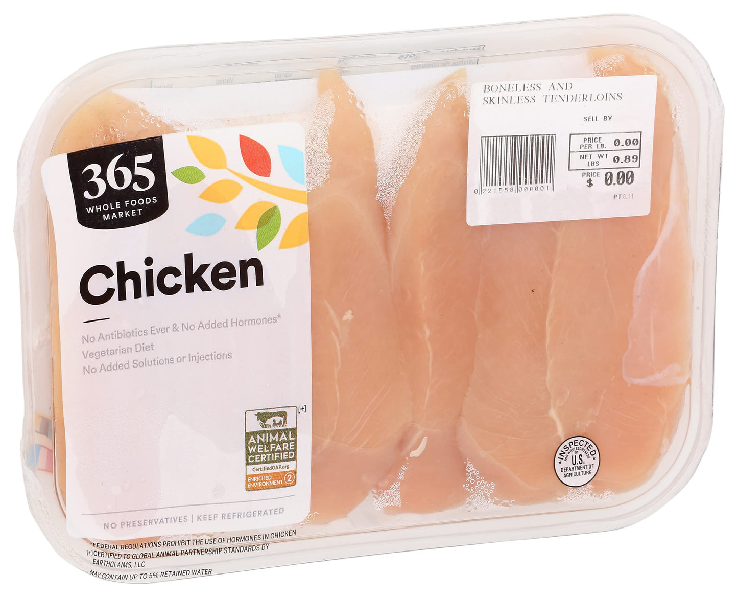 365 By Whole Foods Market, Chicken Breast Tenderloin Tray Pack Step 2