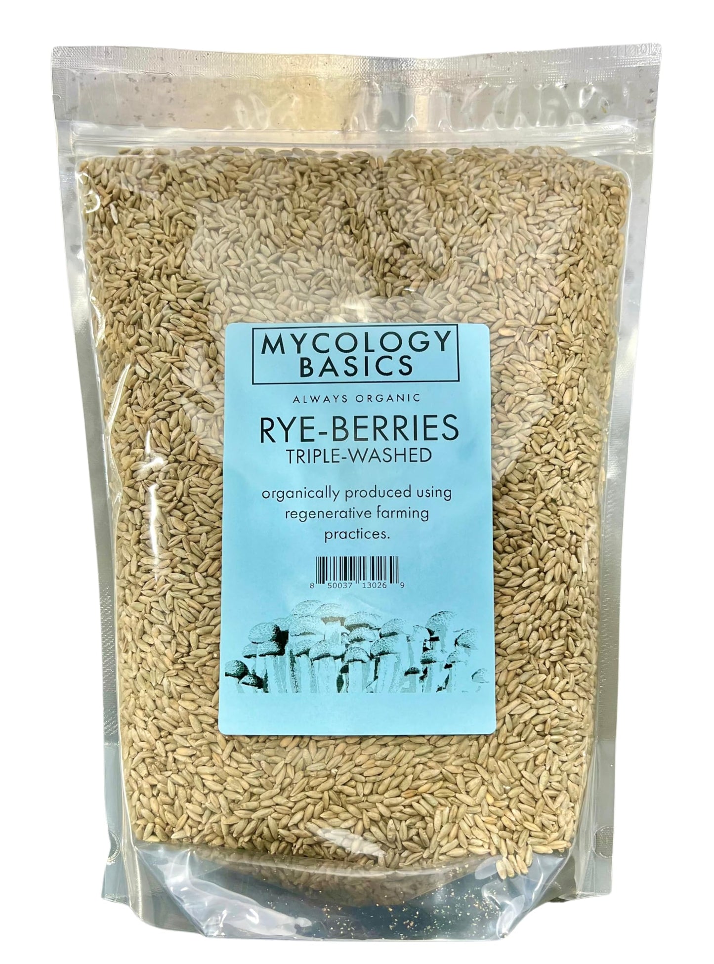 Rye Berries For Mushroom Spawn - Organic, Triple Washed Rye Grain To Make Mushroom Grainspawn By Mycology Basics - 5 Lbs