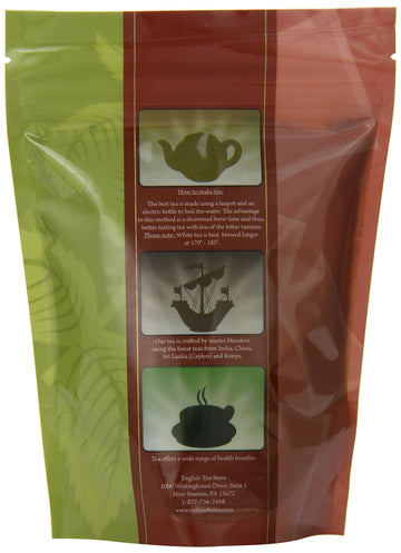 English Tea Store Loose Leaf, Organic Earl Grey Tea Pouches, 4 Ounce