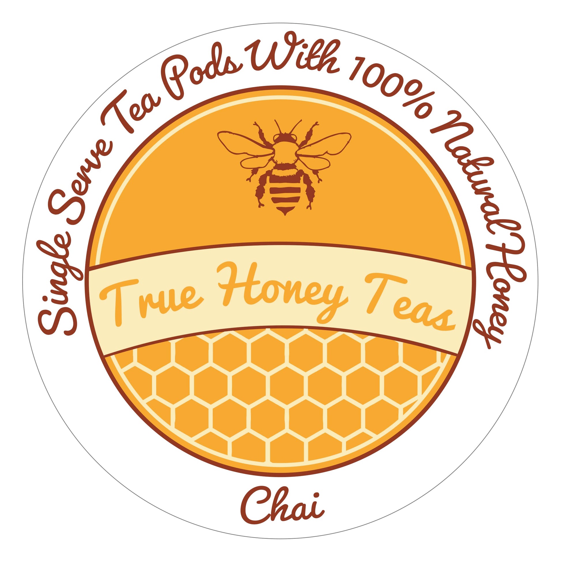 True Honey Chai Tea Pods - All Natural Organic Cinnamon, Clove, Coriander, Anise and Fennel - 22 Count