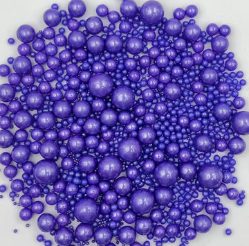 Sentovac Purple Pearls Sprinkles Mix | Edible Cake Cupcake Sprinkles 1 Bottle 4.23Oz/ 120G | For Wedding Party Baking Cupcake Cookie Ice Cream Decoration Supplies