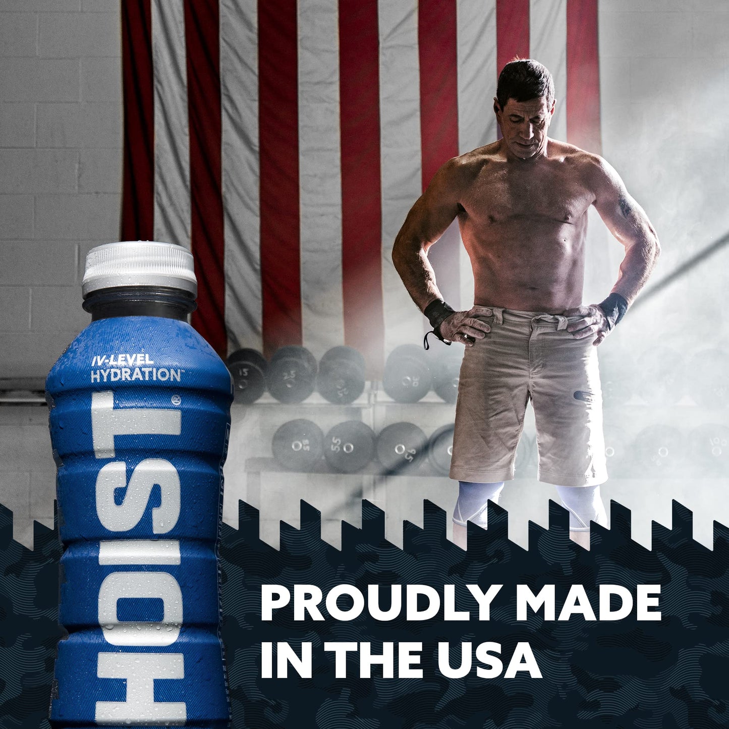 HOIST Premium Hydration Electrolyte Drink, IV-Level Hydration, Blue Raspberry, 16 Fl Oz (Pack of 12)