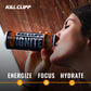 reduce Cliff Ignite Energy Drink, Sugar Free, Green Tea, B Vitamins, 12 Fl Oz, 12 Pack, Smashing Citrus, Orange