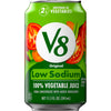 V8 Low Sodium Original 100% Vegetable Juice, 11.5 fl oz Can