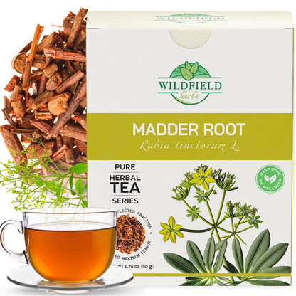 1.8 oz. Madder Root Herb Tea (Rubia Tinctorum) - 50g Dried Cut Madder Roots Herbal Tea Ra  z Rubia M  s Loca