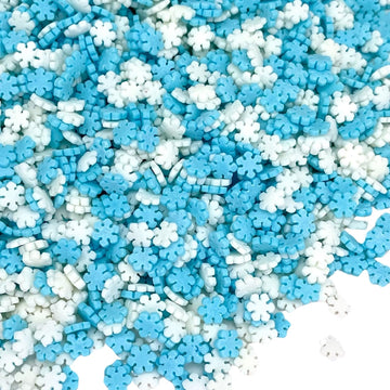 Snowflake Crystals Sanding Sugar | Sprinkles | Snowflake Sprinkles | Blue Sugar | Blue Sprinkles | Cookie Sprinkles | Manvscakes