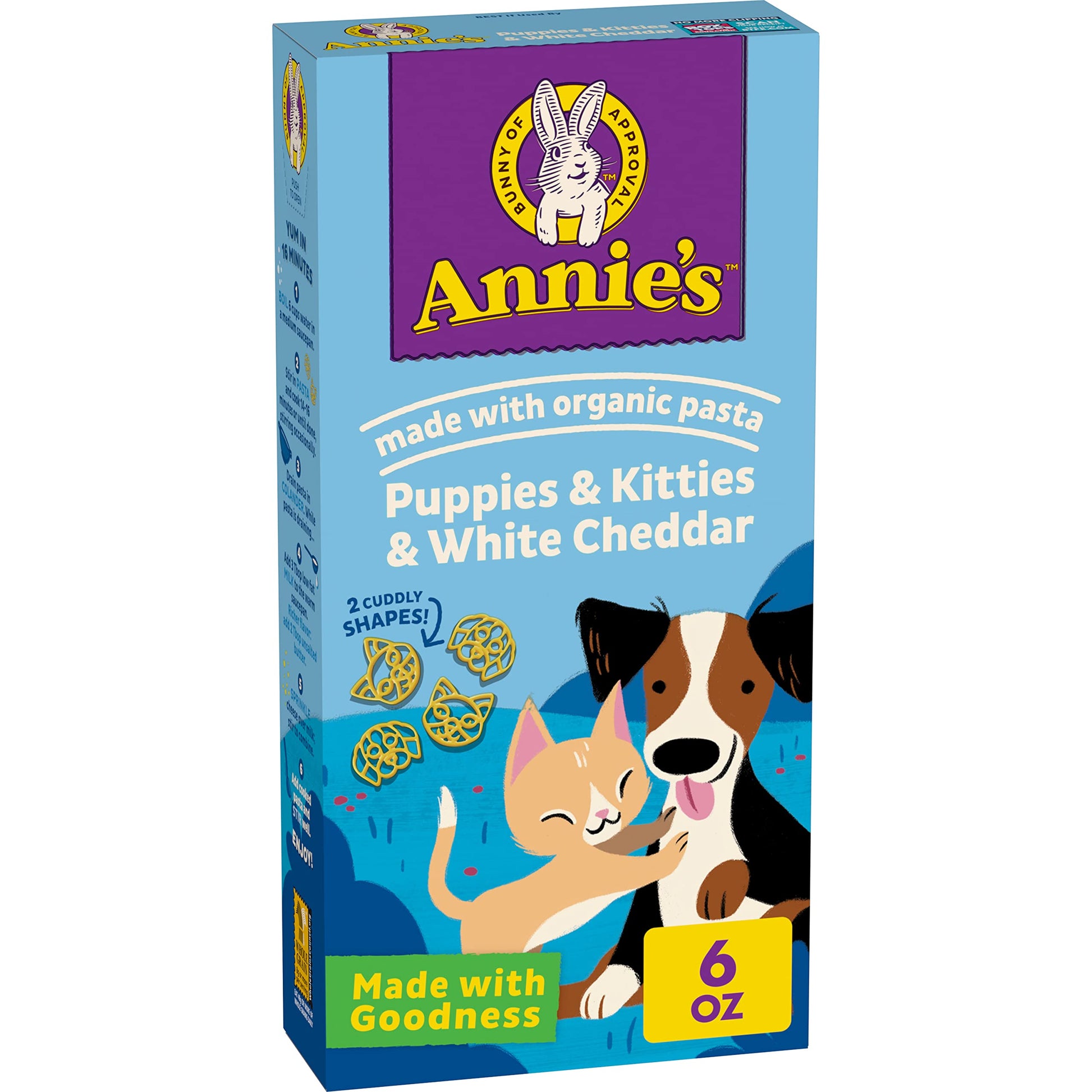 Annie’s White Cheddar Macaroni and Cheese Dinner with Organic Pasta, 6 Ounce