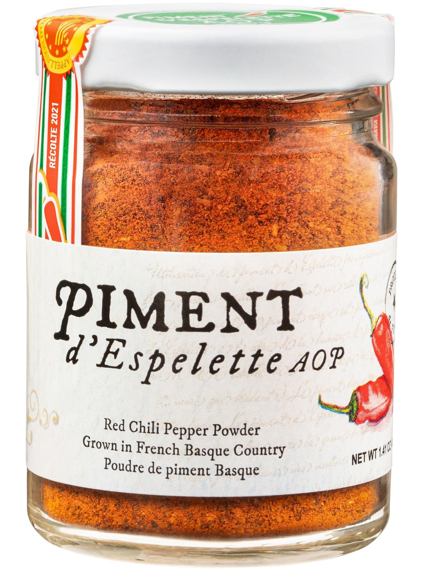 Gourmanity Piment D'Espelette Pepper Powder From Basque, France, Aromatic And Smokey With Mild Heat, Naturally Sun Dried Red Chi