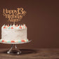 Personalized Happy Birthday Cake Topper | Custom Party Decoration with Any Name Any Age | Multicolor Glitter Cake Topper 13th 16