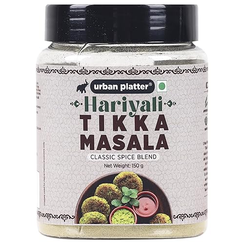 Urban Platter Hariyali Tikka Masala 150G  5Oz All Natural Premium Quality & Flavourful]