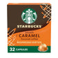 Starbucks Caramel Flavored Coffee Pods, 32-count, 8 oz (Pack of 4)