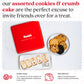 Davids Cookies Assorted Fresh Baked Cookies & Cspirit-inspired flavorb Cake Tin – 1Lb Assorted Cookies + 8 Wrapped Cspirit-inspired flavorb Cakes with Raspberry & Butter Flavors