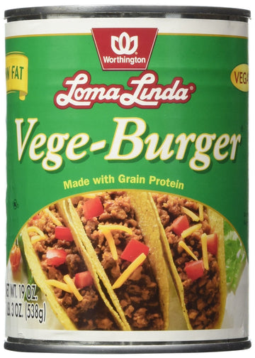 Loma Linda - Plant-Based Meats (Vege Burger (19 Oz.), 12 Pack)