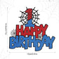 XIHIRCD Spider Birthday Cake Topper - Double-Sided Decorations for Boys & Girls - Model 049