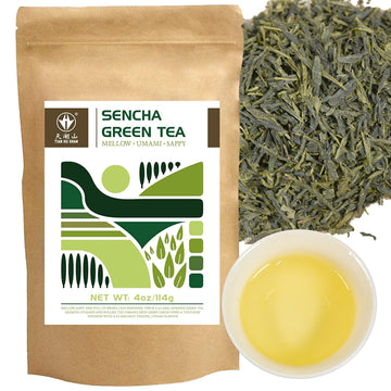 Tian Hu Shan Sencha Green Tea Loose Leaf Tin Box, Japanese Green Tea, 4 Ounce (Pack Of 1)