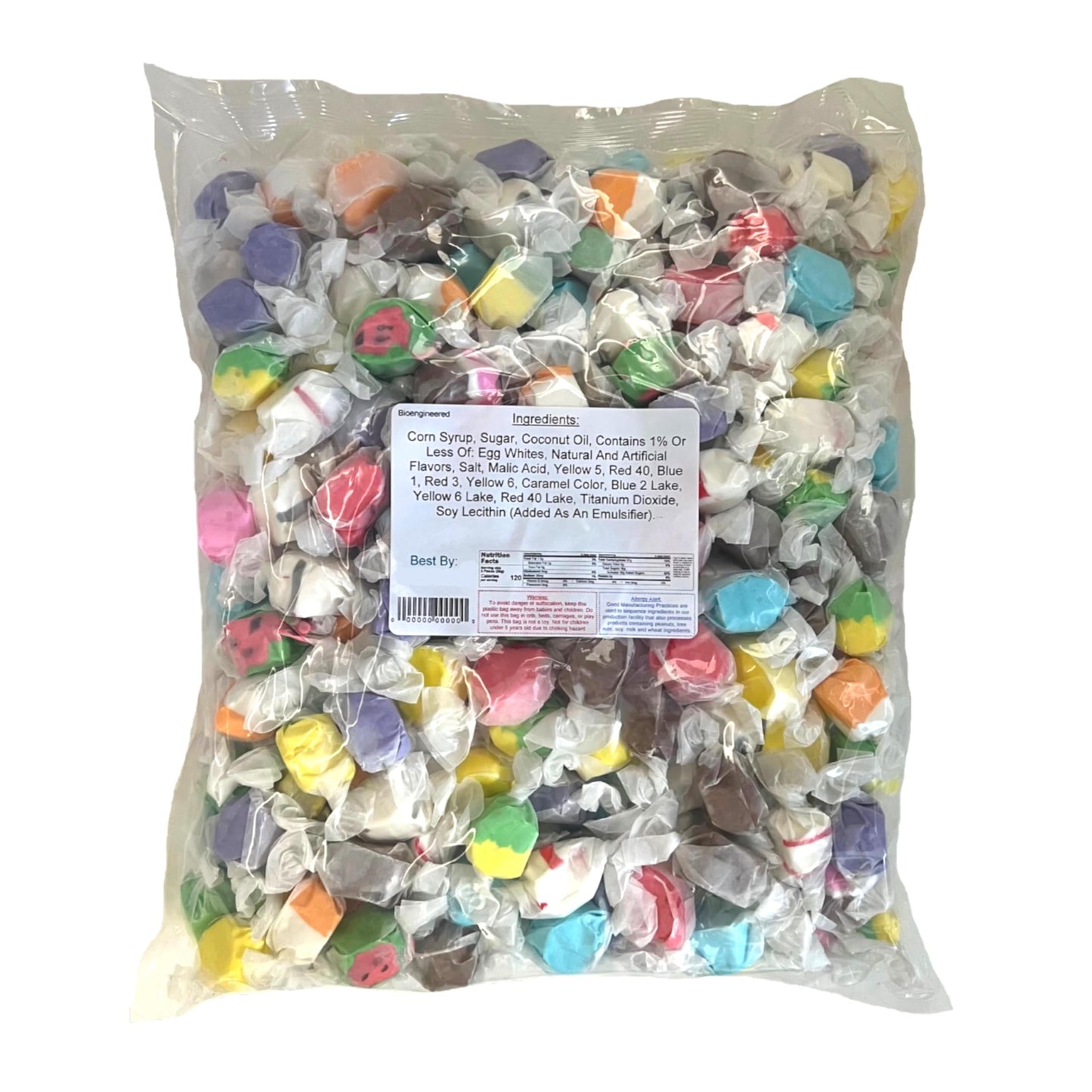 YANKEETRADERS Salt Water Taffy, Assorted Flavors, 2 and 4 Pound Bulk Packages, Soft Non-Sticky Classic Candy, Perfect for Beach,