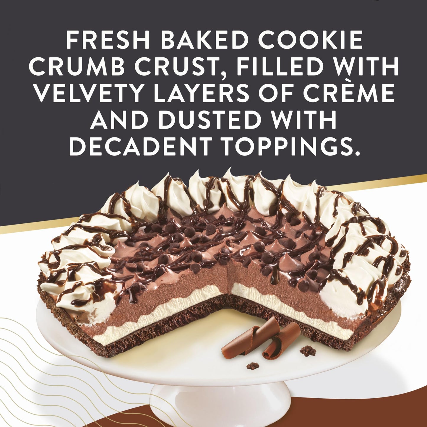 Edwards MultiServe Hersheys Pie Frozen, Chocolate, 25.5 Ounce