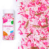Pink Sprinkles for Cake Decorating, 3.52oz Pearl Sprinkles for Ice Cream Cupcakes Toppings Baking Cookies, Pink Gold Sprinkle fo