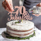 1 Pcs 70 & Fabulous Cake Topper Glitter Seventy And Fabulous Cake Toppers Happy 70Th Birthday Cake Pick For 70Th Wedding Anniver