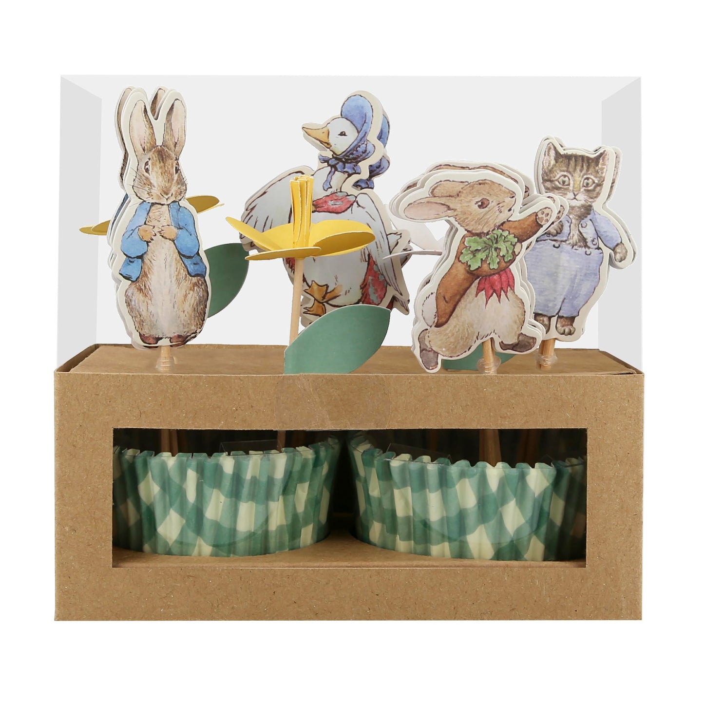 Meri Meri Easter Cupcake Kit (Pack Of 24)  Festive Cupcake Toppers & Paper Cases  Easter Decorations