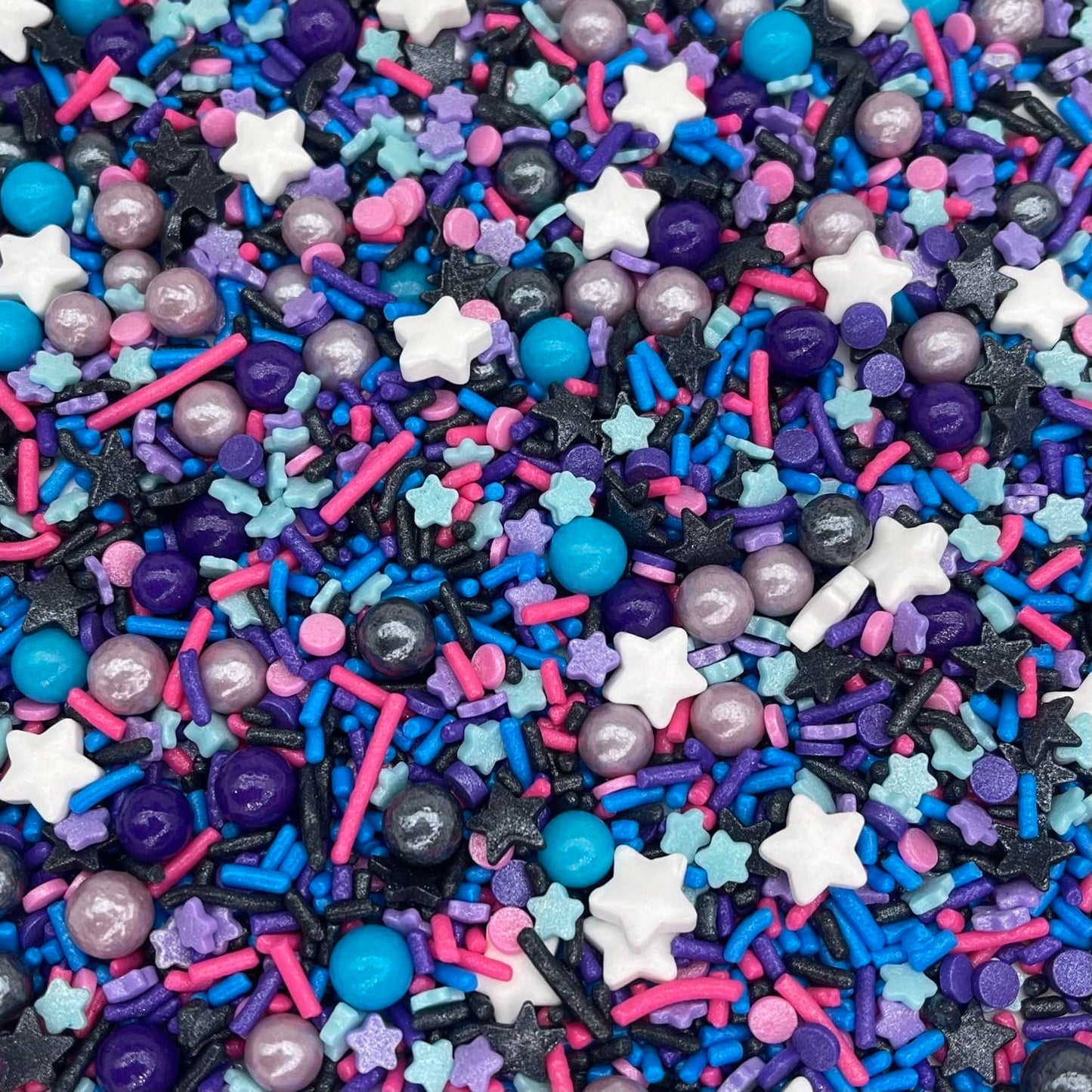 Galaxy Sprinkles | 8 Ounces | Star Sprinkles | Jimmies | Manvscakes