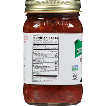 Green Mountain Gringo Fire Roasted Garlic Salsa, 16 Ounce - 12 Per Case