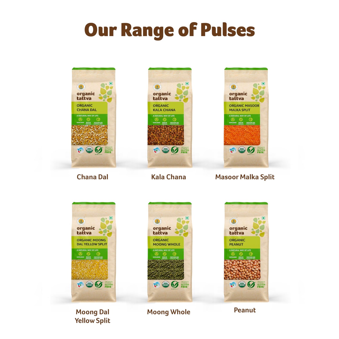 Organic Tattva, Organic Roasted Chana Dal, 500G | 100% Vegan, Gluten Free And No Additives