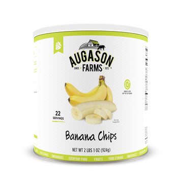 Augason Farms Sweetened Banana Chips Can, Emergency Food Supply, Everyday Meals, 31 Servings (Packaging May Vary)