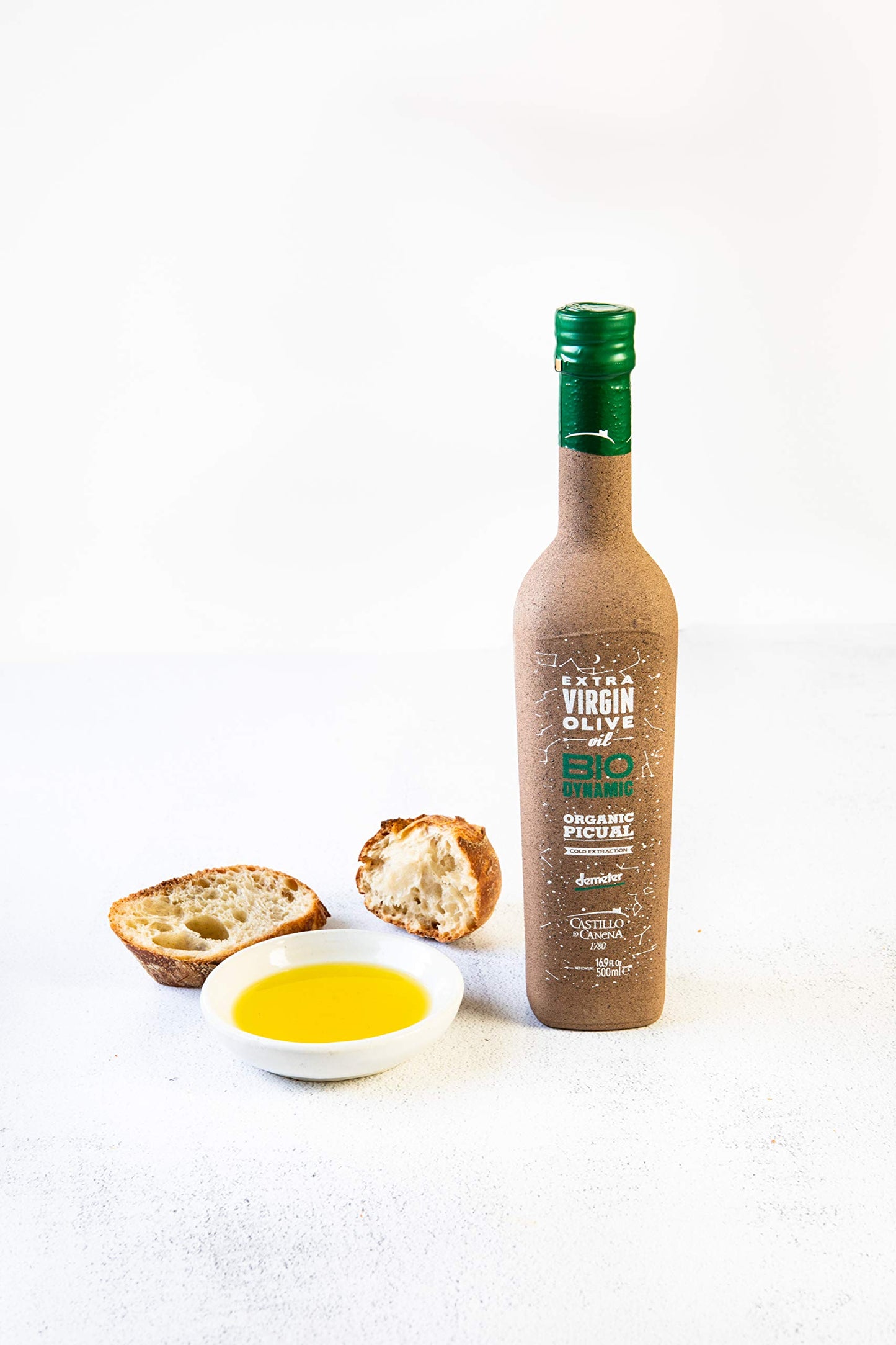 Castillo de Canena Organic Extra Virgin Olive Oil, Cold Pressed, 500ml (16.9oz), Biodynamic, Environmentally Sustainable, Model WF7100160