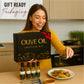 Infused Olive Oil Gift Set – Variety Pack - 4 Flavored Olive Oil Extra Virgin, 3 Spice Flavorful Infusion Blends, Bread Dipping Bowl & Recipe Booklet - Set Of 8 – Gourmet Cooking Gifts For Women