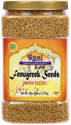 Rani Fenugreek (Methi) Seeds Whole 80oz (5lbs) 2.27kg Bulk PET Jar, Trigonella foenum graecum ~ All Natural | Vegan | Gluten Fri