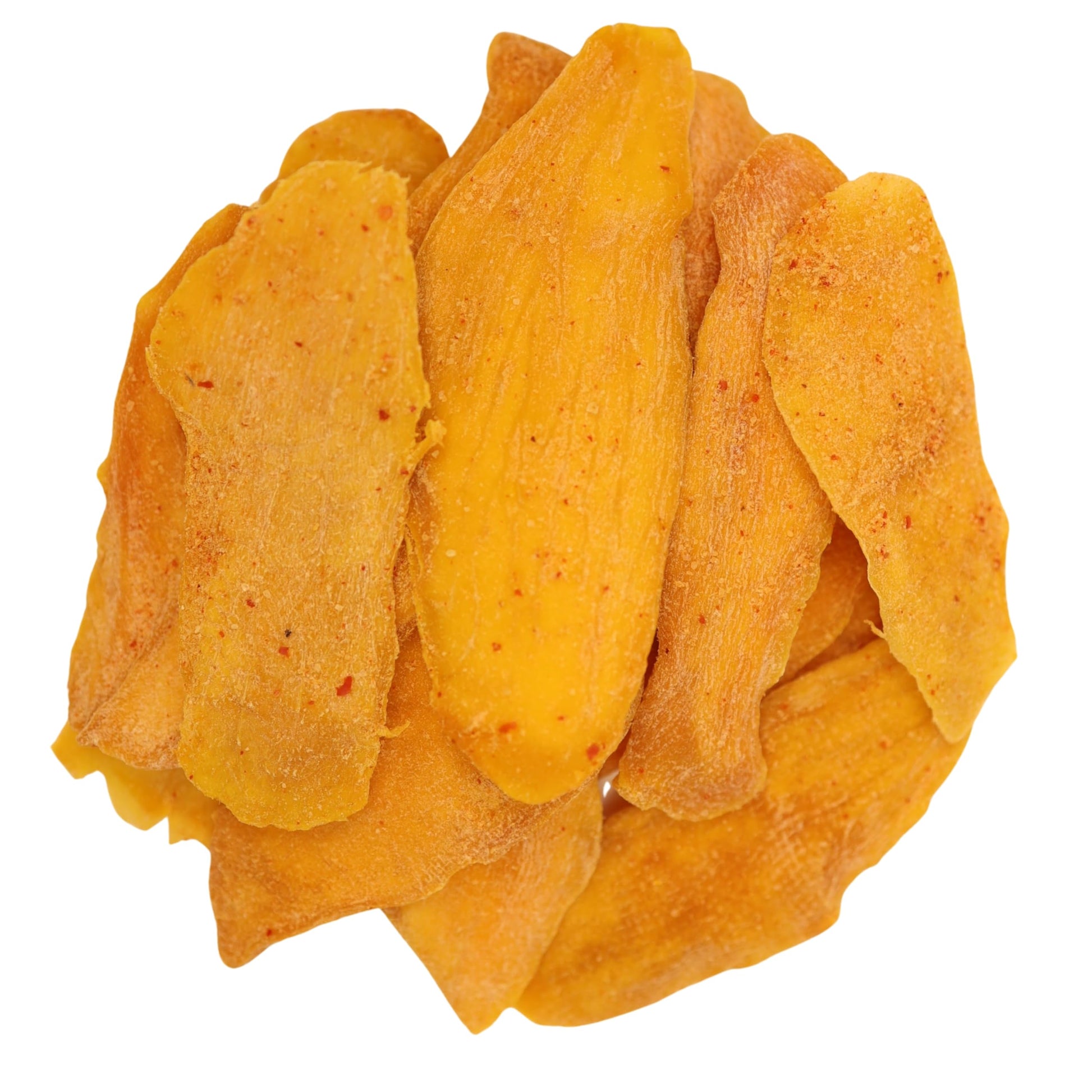 Low Sugar Added SPICY Dried Mango Slices 16 Oz - Delicious Texture Soft & Juicy Low Sugar Added Dried Mango - Naturally Ripened 