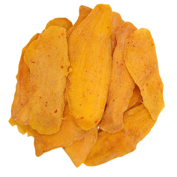 Low Sugar Added SPICY Dried Mango Slices 32 Oz - Delicious Texture Soft & Juicy Low Sugar Added Dried Mango - Naturally Ripened 