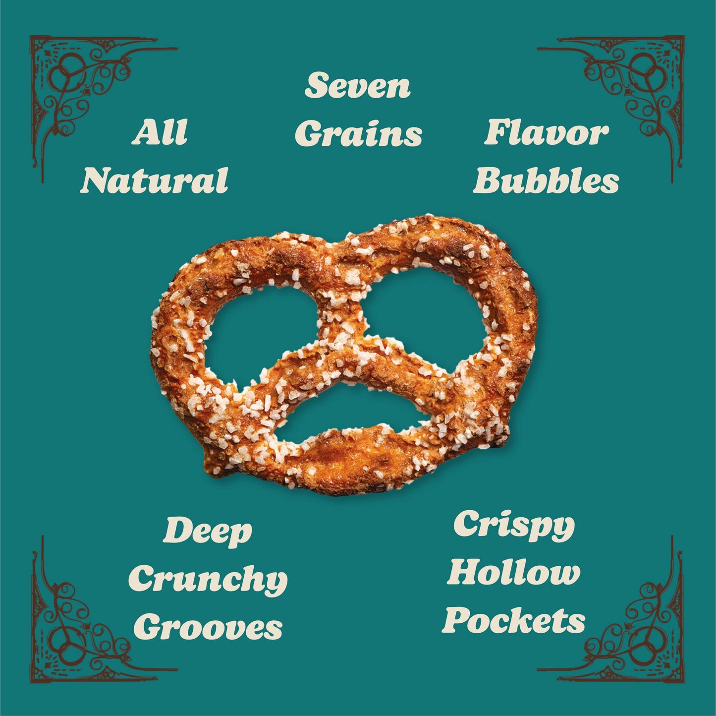 Unique Snacks Multi-Grain Splits Pretzel, Delicious Homestyle Baked Snack Bag, Vegan, OU Kosher, and Non-GMO Food, No Artificial