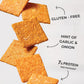 HighKey Low Carb Cheddar Crackers - Keto Cheese Crackers, 2.0oz 3-Pack, Gluten Free Crunchy Snack, Diet Friendly, Grain Free, He