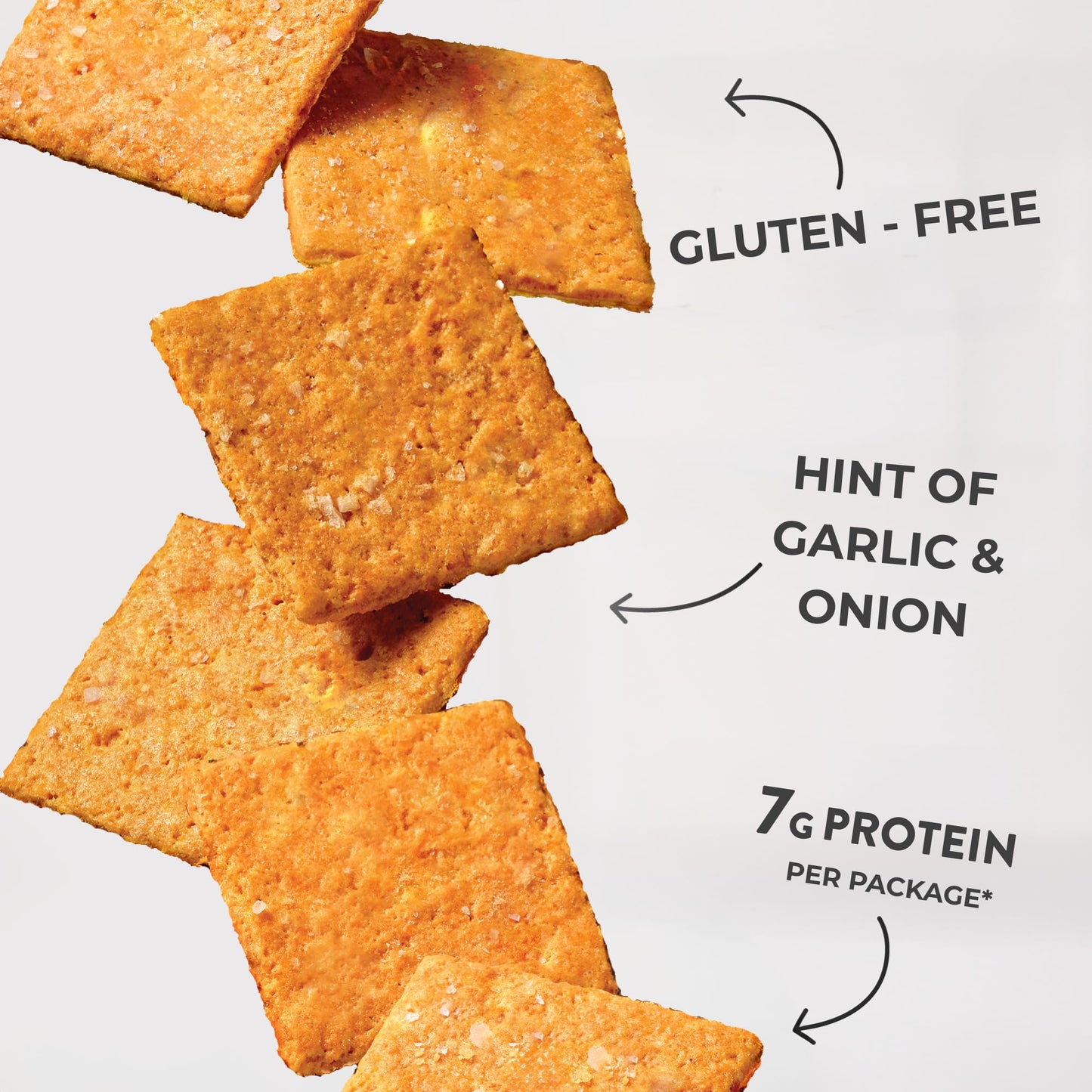 HighKey Low Carb Cheddar Crackers - Keto Cheese Crackers, 2.0oz 3-Pack, Gluten Free Crunchy Snack, Diet Friendly, Grain Free, He